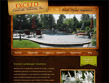 Tablet Screenshot of exceedlandscapesolutions.com